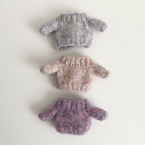 ミキちゃんマキちゃん 2way 手編みカーディガン セーター オビツ11