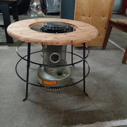 ストーブテーブル　トヨトミストーブ　コロナストーブ　丸型テーブル　バーベキューテーブル　 3枚目の画像