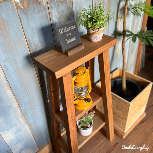 Creema限定 サイズオーダー】無垢材 ディスプレイスタンド ハイ