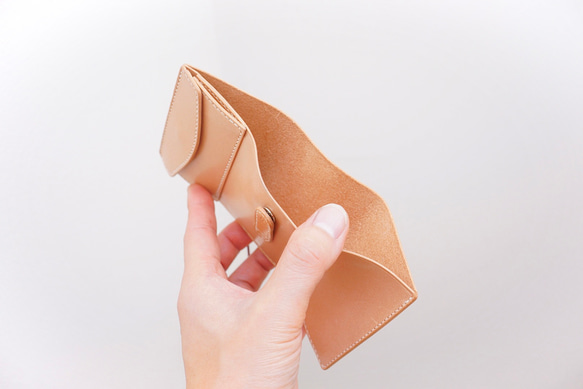 【フルオーダー制作事例】ミニマムウォレット / お札と小銭だけ入る財布 4枚目の画像