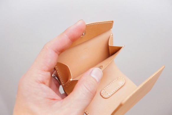 【フルオーダー制作事例】ミニマムウォレット / お札と小銭だけ入る財布 5枚目の画像
