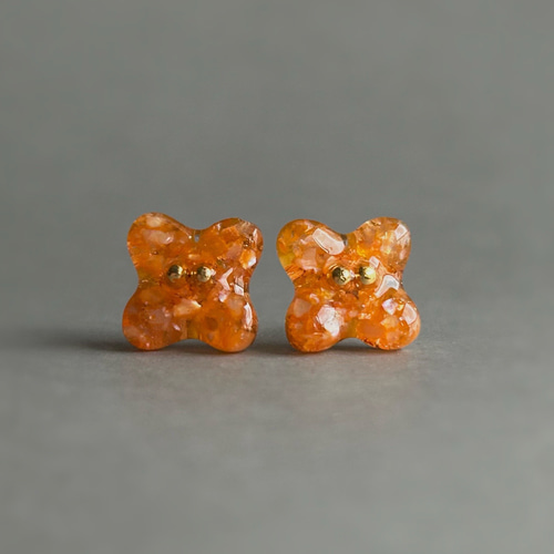 シーサーピアス（オレンジ） 859840d64c615ac40c25ea8f4c9025