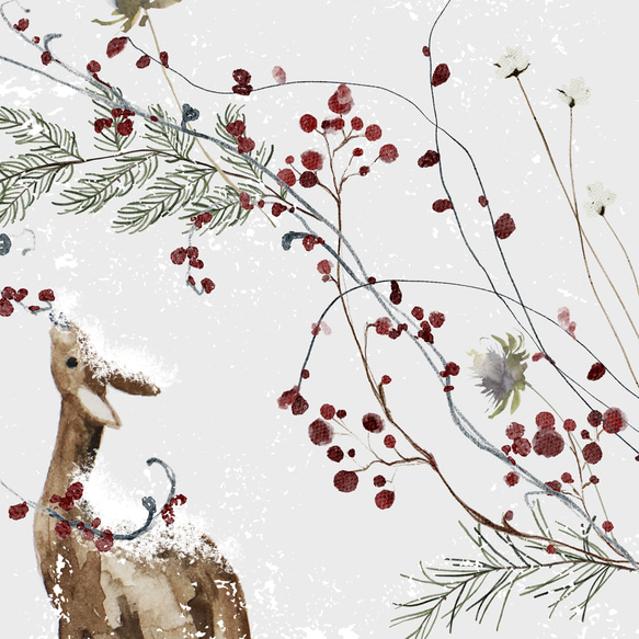【冬の庭 クリスマス】インテリア アートポスター　Étape68 4枚目の画像