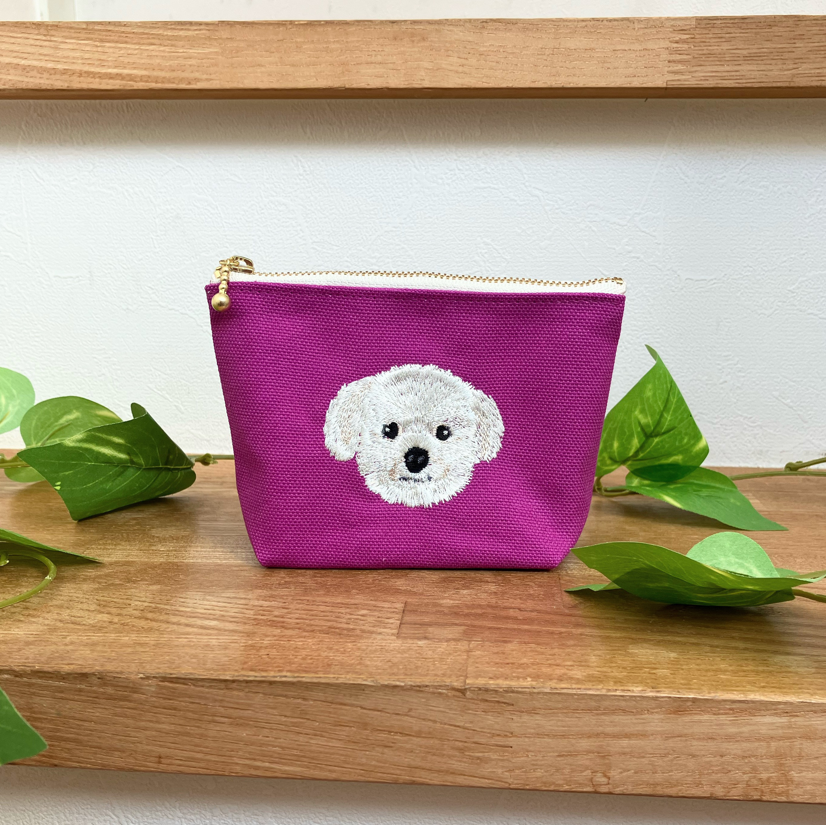 【リネン刺繍　nonpii様オーダー専用ページ】マルチクロス　ボートポーチ 【リネン刺繍　nonpii様オーダー専用ページ】マルチクロス　ボートポーチ