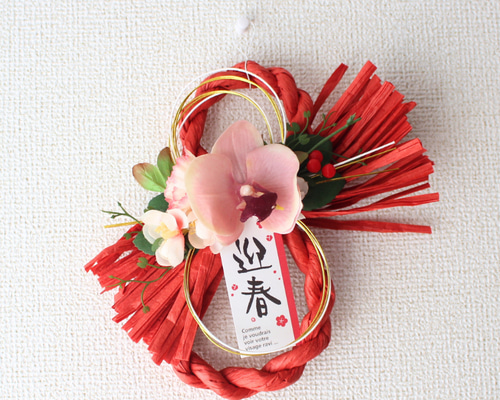 しめ縄リース　胡蝶蘭 9de087d426472e81539ee4bcaf5346