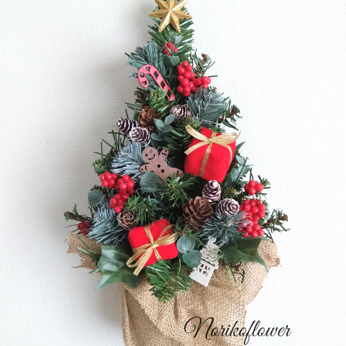 ❤️ヴィンテージ木製置き物クリスマスツリー切り株可愛い壁掛け✨❤️