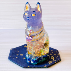 勾玉 白キツネ(青) オルゴナイト・蓄光 その他アート coto 通販