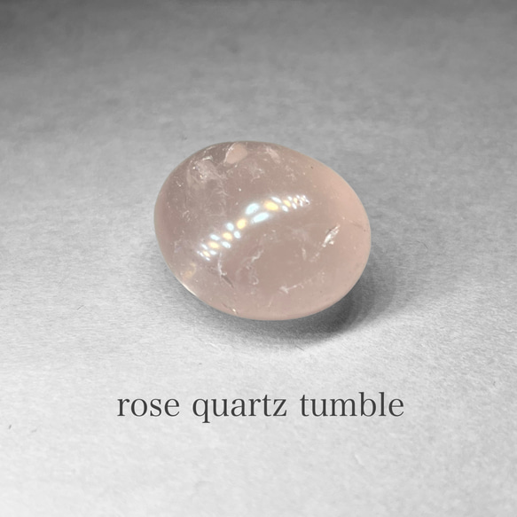 rose quartz tumble / ローズクォーツタンブル C 1枚目の画像