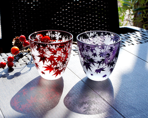 MOMIJIお猪口（2個組） グラス ART空（アートクー