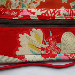 ７４１４　花柄の着物で作った和風財布・ポーチ#送料無料 6枚目の画像