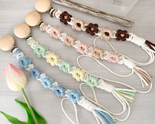 【オーダー】メンカラストラップ カチューシャタオルホルダー マクラメハンドメイド オーダー】メンカラストラップ カチューシャタオルホルダー