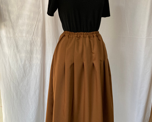 nägonstans ダークブラウン ロングスカート M nägonstans ダークブラウン ロングスカート M