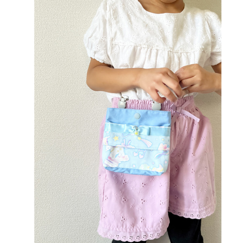 レッスンバッグ 上靴袋 体操服袋セット ユニコーン柄 ピンク