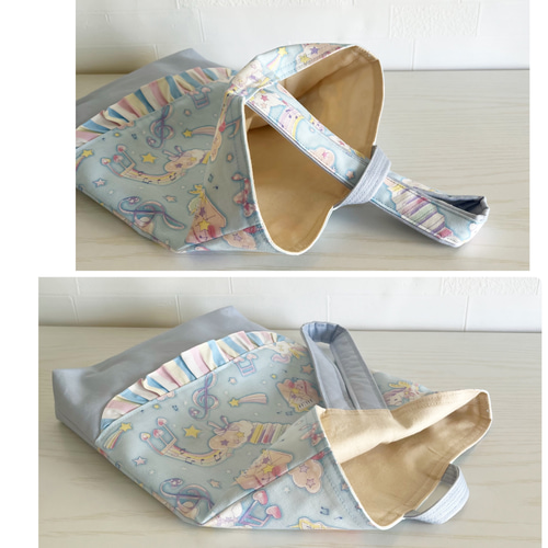 送料無料♡ユニコーン♡レッスンバッグ、上履き袋、お着替え巾着袋