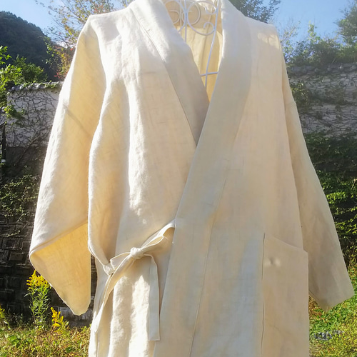 お値引きします。大麻ヘンプ100%オーダーメード衣装 新作 オーダーメイド ヘンプ大麻 作務衣 上下 メンズ レディース