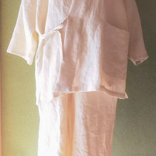 新作 オーダーメイド ヘンプ大麻 作務衣 上下 メンズ レディース