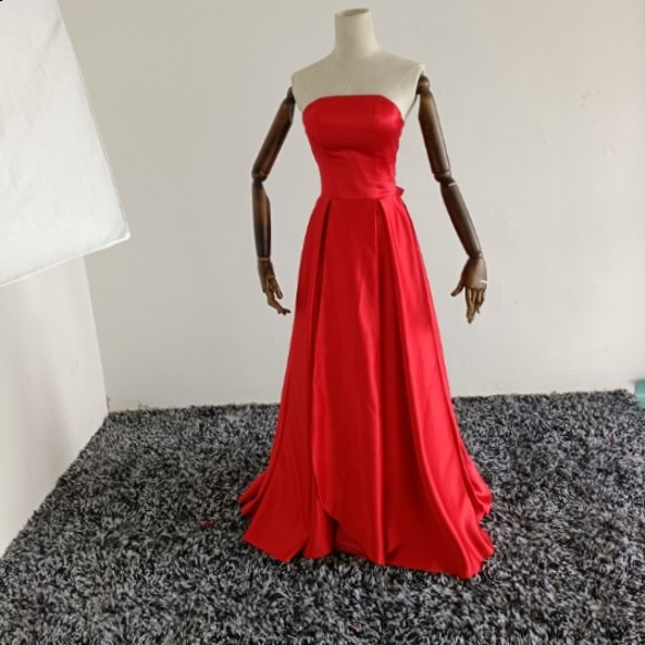 赤いハイネックスリットドレス 楽天市場】ALICE カラードレス ベアトップ スリット 背中編上げ