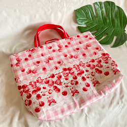 ボーダー宇宙　上履き袋 オーダーOK】入園入学シューズケース上履き袋リバーシブル上靴27