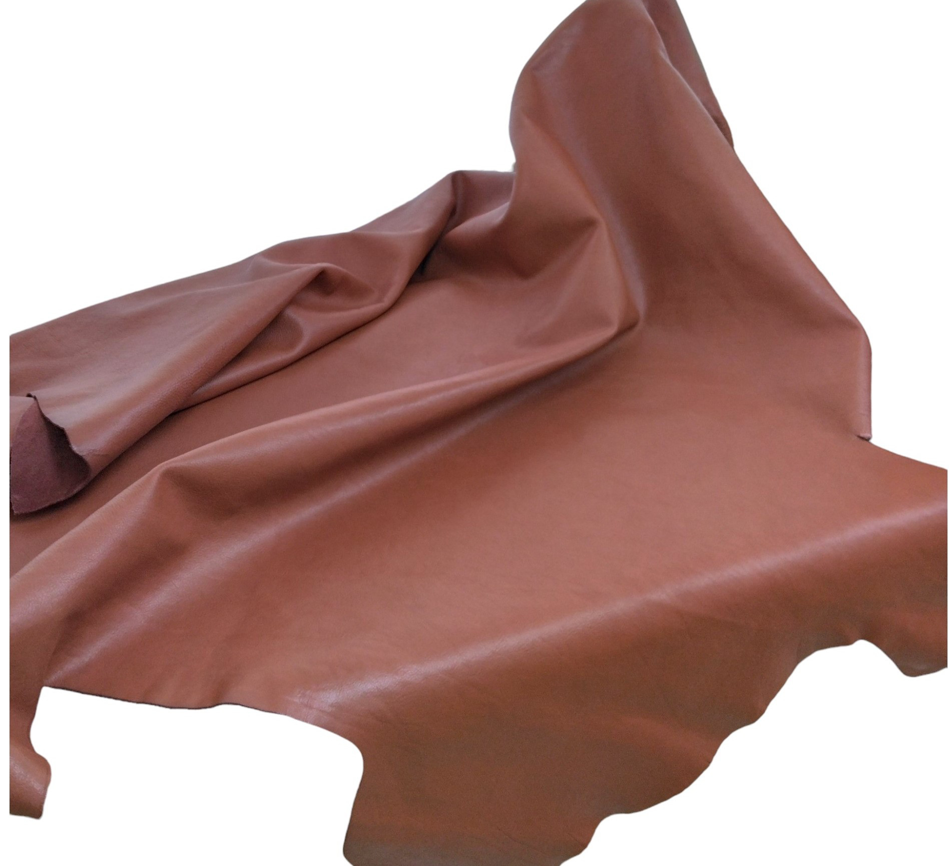 Mカーフ　自然シボの革　＃37ピンクブラウン