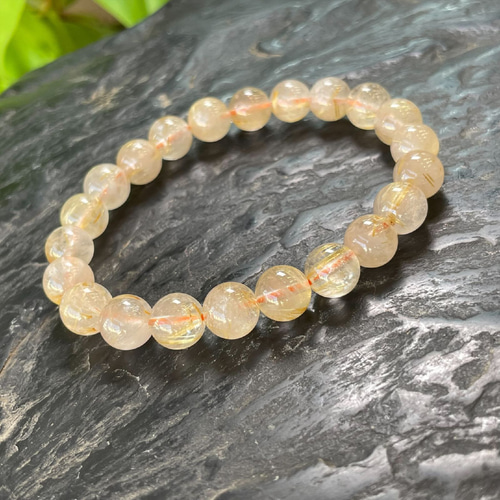 針水晶】タイチンルチルブレスレット