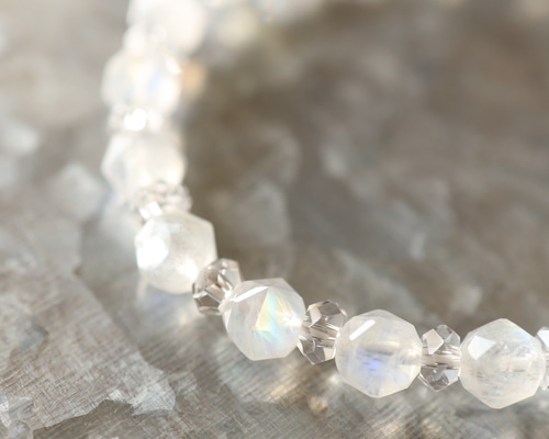 ☆スーパープレミアムブレス☆ロイヤルレインボームーンストーン：7