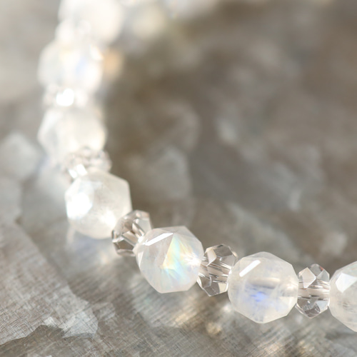 ☆スーパープレミアムブレス☆ロイヤルレインボームーンストーン：7