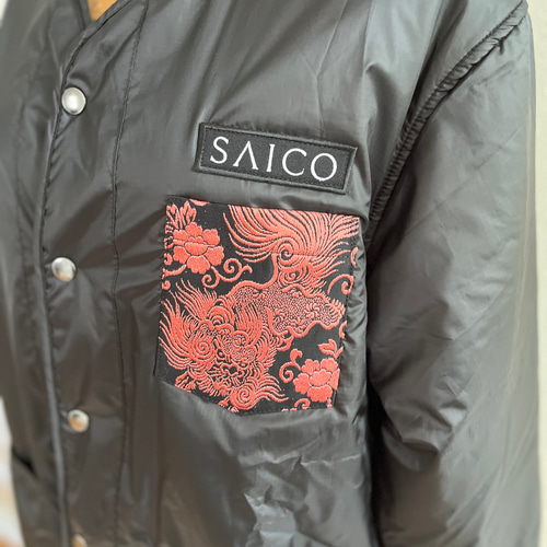 極美品✨】TAKE & SONS ダメージ加工 リメイク ジャケット XL 唐獅子