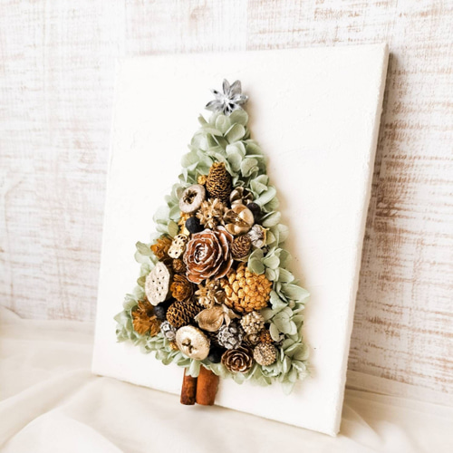 ラグジュアリーな大人のツリー モルタル風アート 壁掛けツリー