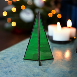 クリスマスツリー　ステンドグラス雑貨　クリスマス置物　インテリア雑貨　ミニオブジェ　季節物　リビングダイニング　送料無料 10枚目の画像
