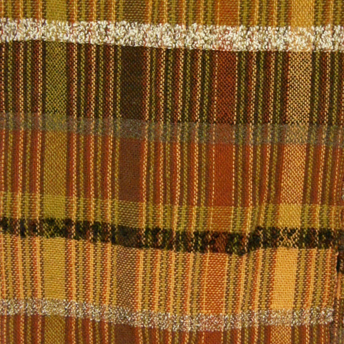 さをり織り ☆手織りのストール☆ さおり織り 茶色 マフラー 一点物