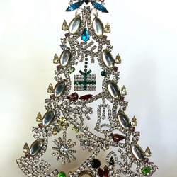 チェコ◇クリスマスツリー ヴィンテージ ブローチ◇Husar.D ブローチ