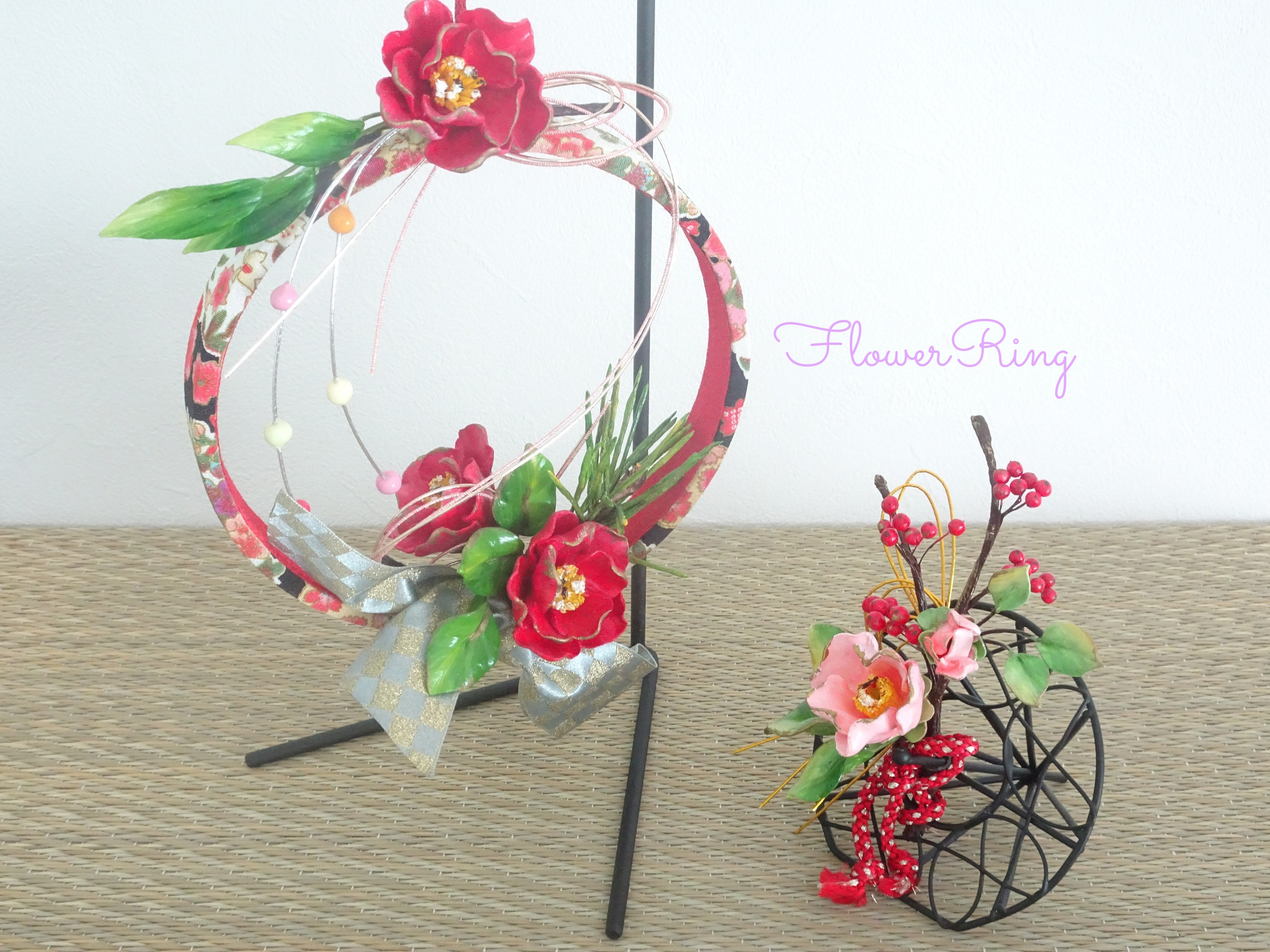 専用【ハンドメイド樹脂粘土】お正月 和風造花アレンジメント パンアート 和風造花アレンジメント 専用【ハンドメイド樹脂粘土】お正月 パンアート