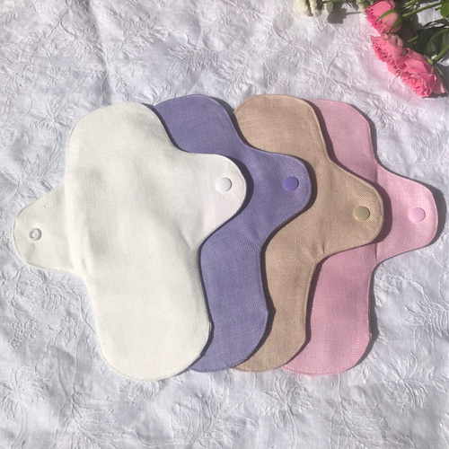 麻布ナプキンM 1枚 ヘンプ×リネン 抗菌 防臭 ハンドメイド ナチュラル