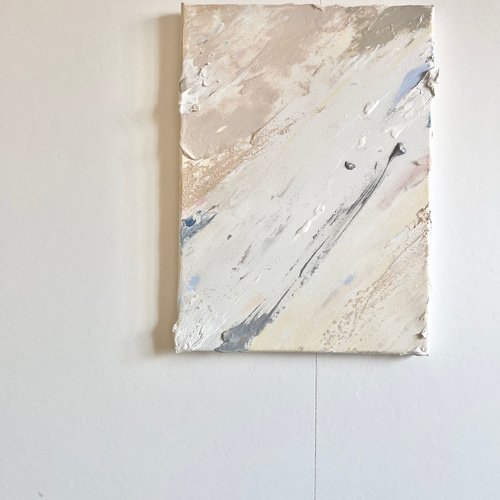 SERENE - アート 絵画 明るい 作品 シンプル ゴールド 上品 グレー