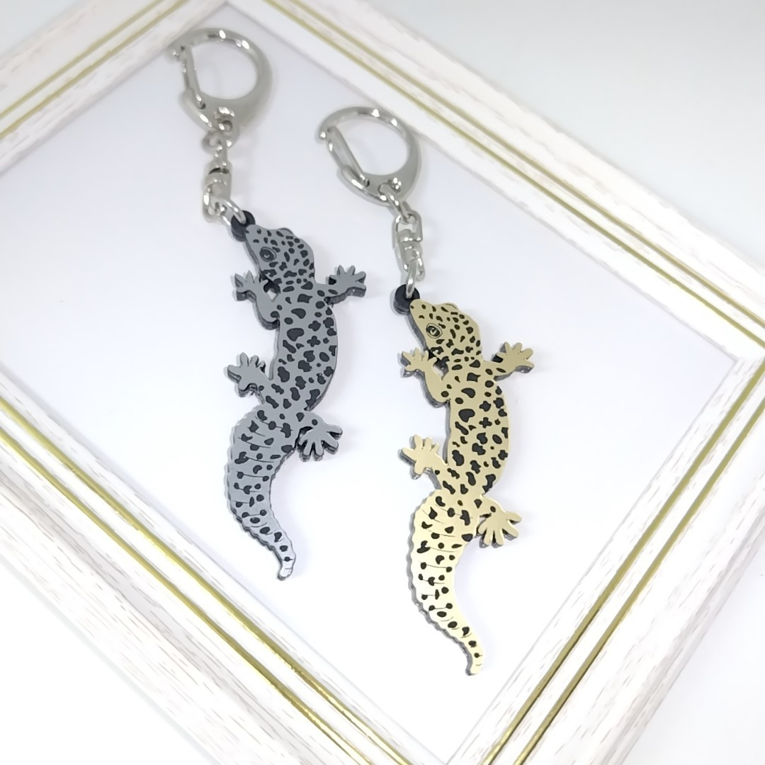 アクリルで描いたヒョウモントカゲモドキ アクリルで描いたヒョウモントカゲモドキ