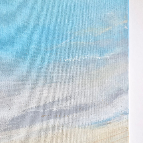 DAWN - キャンバス インテリア アート 絵画 シンプル 空 水色 青