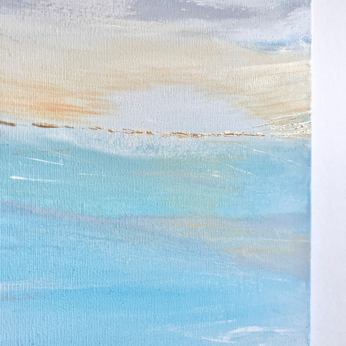 DAWN - キャンバス インテリア アート 絵画 シンプル 空 水色 青