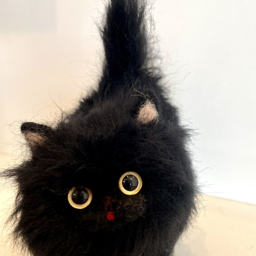 モフモフ黒猫ちゃん(遊ぼーにゃー♡) 羊毛フェルト ひろん 通販