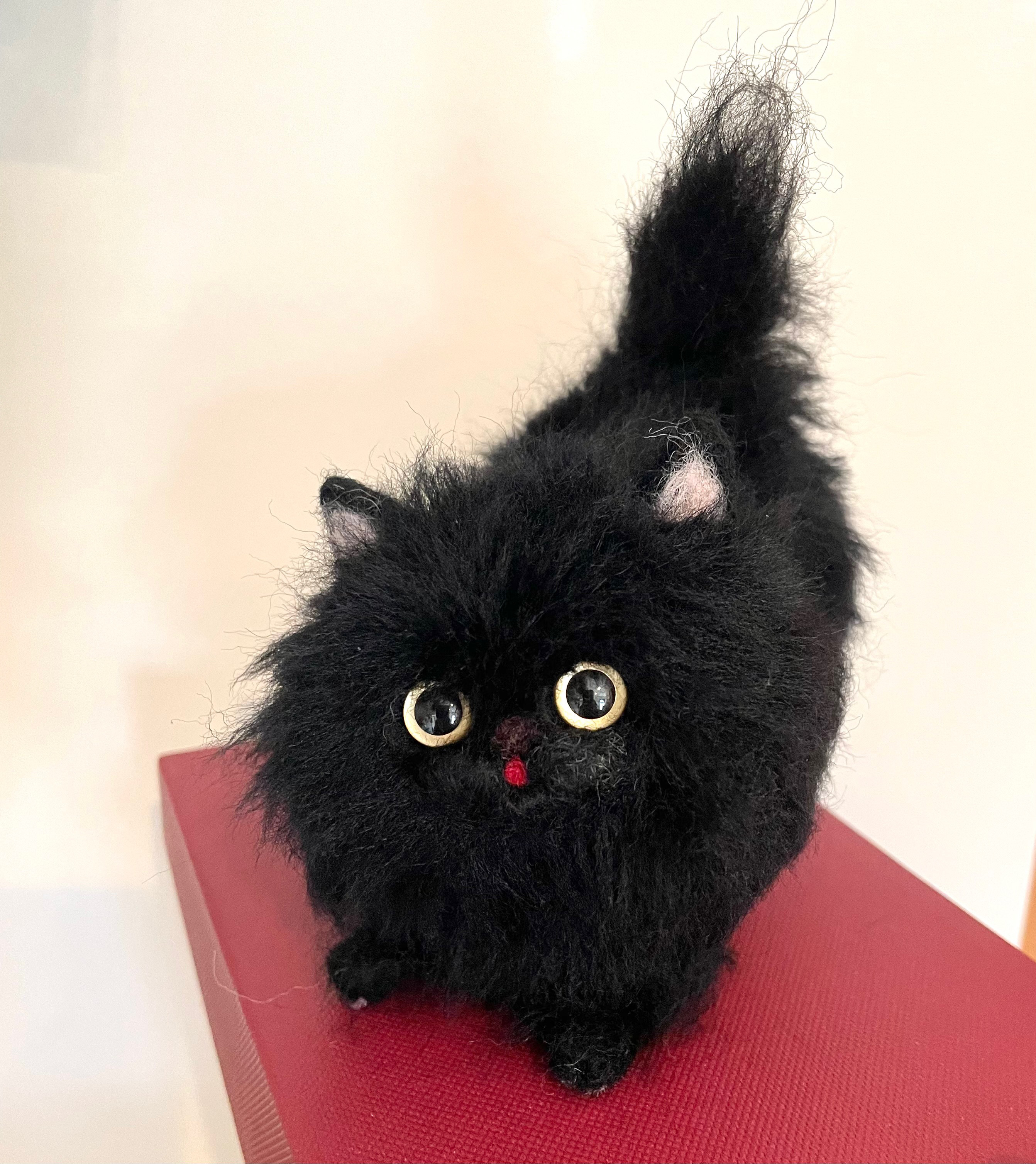 モフモフ黒猫ちゃん(遊ぼーにゃー♡) 羊毛フェルト ひろん 通販