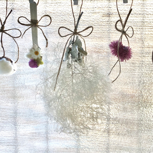 予約販売】ホワイト カトラリー ドライフラワー ガーランド 8点セット  