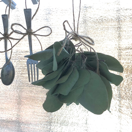 予約販売】ホワイト カトラリー ドライフラワー ガーランド 8点セット  