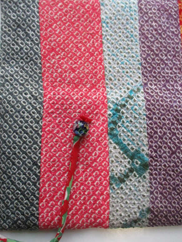 ７４１５　絞りの着物で作った和風財布・ポーチ＃送料無料 10枚目の画像