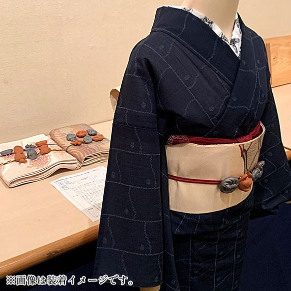 菊間瓦 【HAREGI（ハレギ） 帯留め いぶし 雲】和服 着物 飾り瓦 伝統工芸品 菊銀製瓦 kikugin-501 7枚目の画像