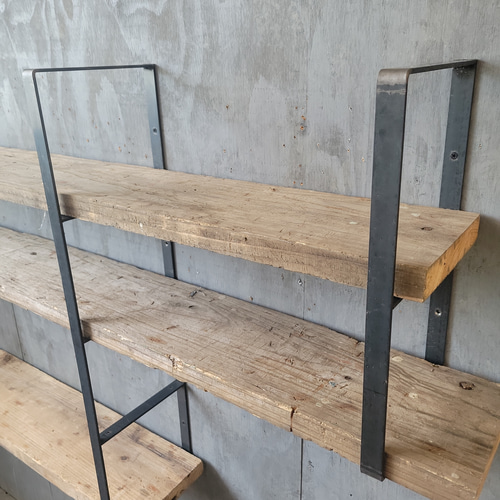 ラダーシェルフ ウォールシェルフ 食器棚 本棚 飾り棚 壁面収納 無骨