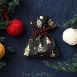 ニットのクリスマスボール マスタード [受注制作] ウール 編み物 毛糸 ギフトラッピング クリスマスギフト 10枚目の画像
