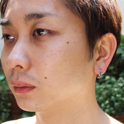 silver925 ピアス  -Growing Pierce- (1P)　フープピアス　シルバー 3枚目の画像