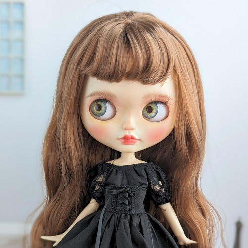 526.※単品※デニムの長袖シャツ※ブライスアウトフィット※1/6ドール服 