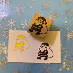 ❄️～サンタクロース②～❄️クリスマススタンプ はんこ 1枚目の画像