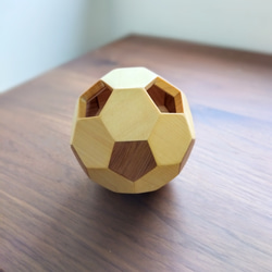 木製サッカーボールのオブジェ 玩具 手あそび その他インテリア
