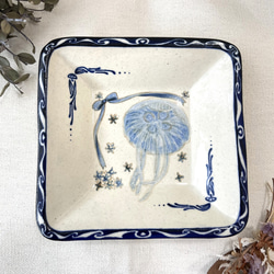 陶芸作品 #ハンドメイド　一点もののお皿 AKO STUDIO Ripple - Plate お皿 陶芸 陶器 ハンドメイド 一点物